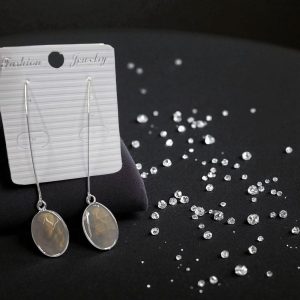 aros piedra natural ojo de tigre