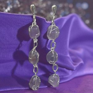 aros piedra natural amatista brasil