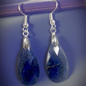 aros de piedra natural lapislázuli