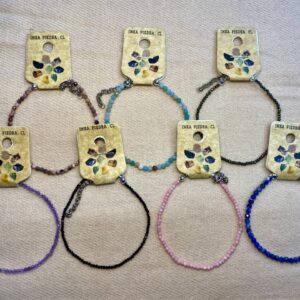 pulseras de piedra microfacetadas